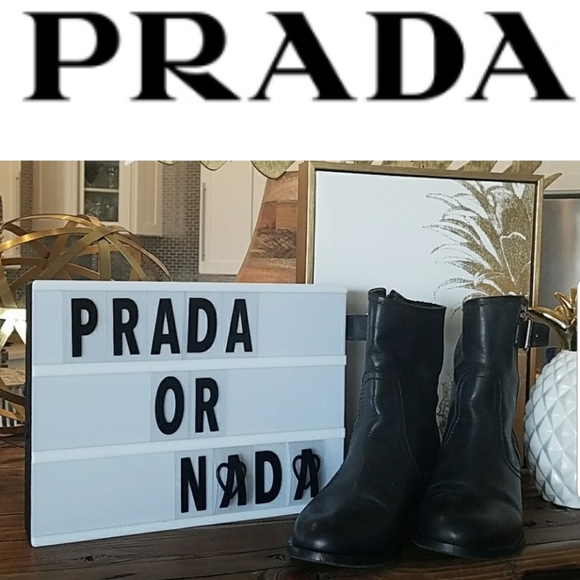 Prada Shoes - Prada leather booties Prada Shoes - Prada leather booties